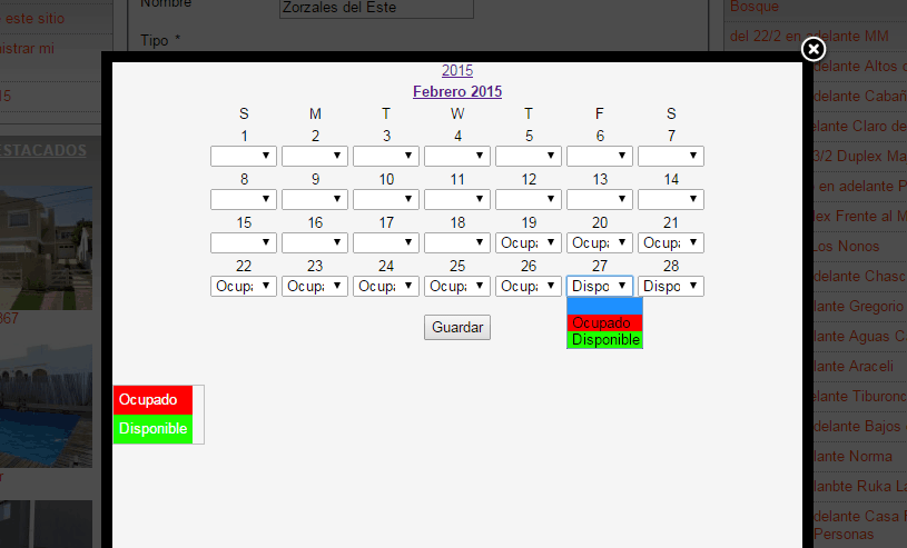 calendario mes